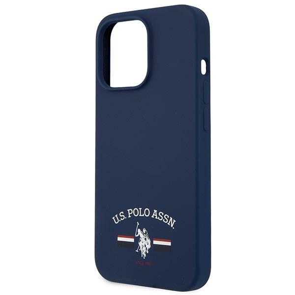 Puzdro US POLO Apple iPhone 13 Pro Max Silicone Collection Navy Case