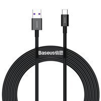 Câble USB Baseus Superior - USB Type C 66 W (11 V / 6 A) Huawei SuperCharge SCP 2 m noir (CATYS-A01)