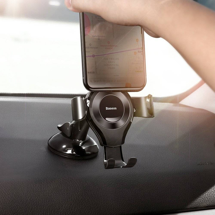 [RETURNED ITEM] Baseus Osculum Gravity Car Mount Dashboard Windshield Phone Bracket Holder black (SUYL-XP01)