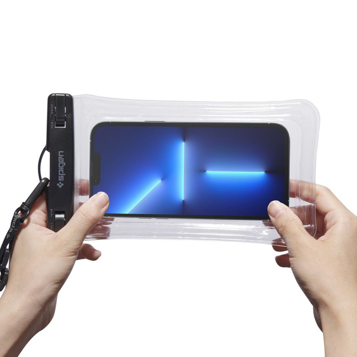 Spigen A610 Universal Waterproof FLOAT Case 2-PACK CRYSTAL CLEAR