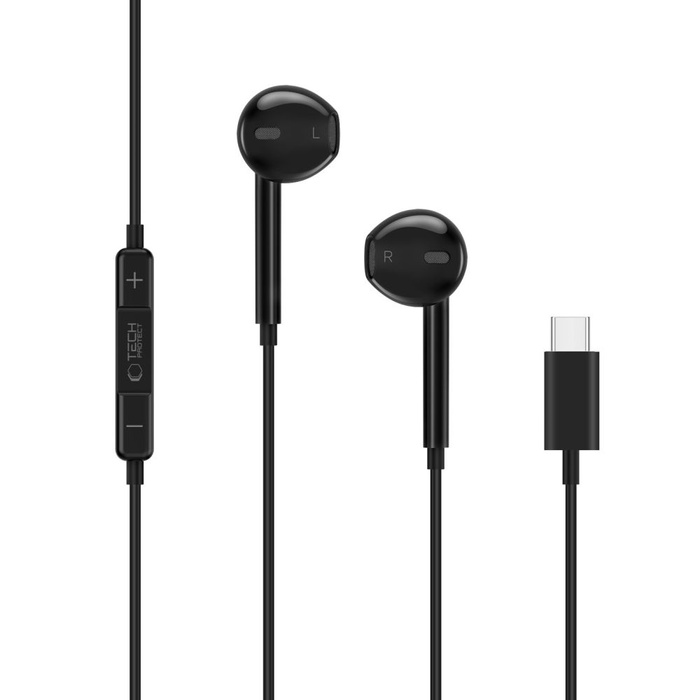 TECH-PROTECT ULTRABOOST TYPE-C EARPHONE CORE BLACK