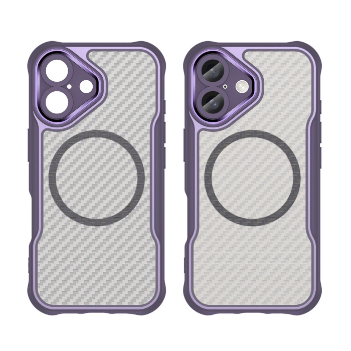 Leading Series MagSafe Silicone Case for iPhone 16 - Purple