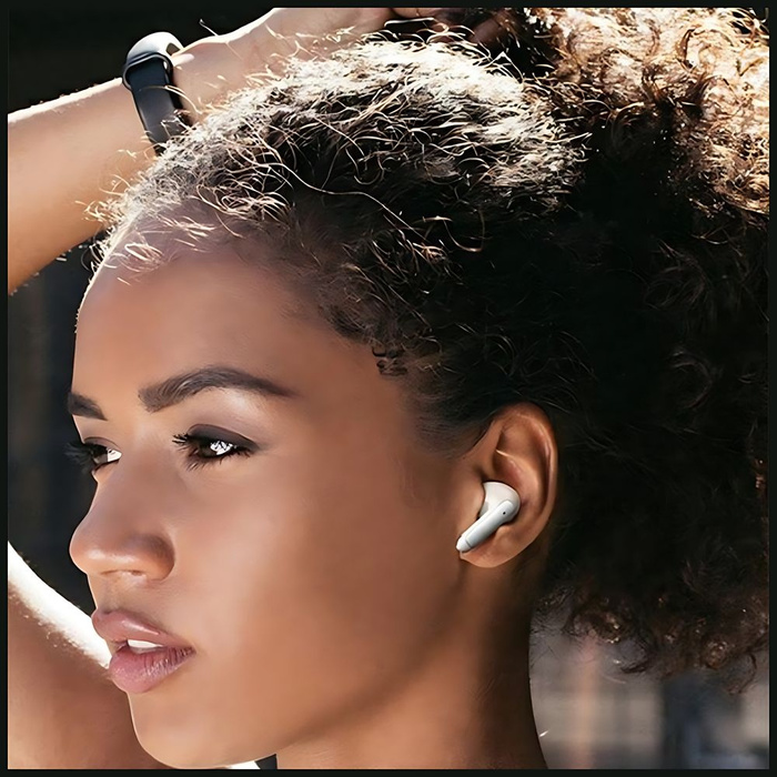 USAMS Słuchawki Bluetooth 5.3 TWS X-Don Series Dual mic ENC bezprzewodowe biały/white BHUXD02 (USAMS-XD18)