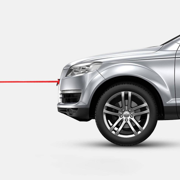 Cavo Baseus Cafule Cavo in nylon resistente USB / USB-C QC3.0 2A 3M nero-rosso (CATKLF-U91)