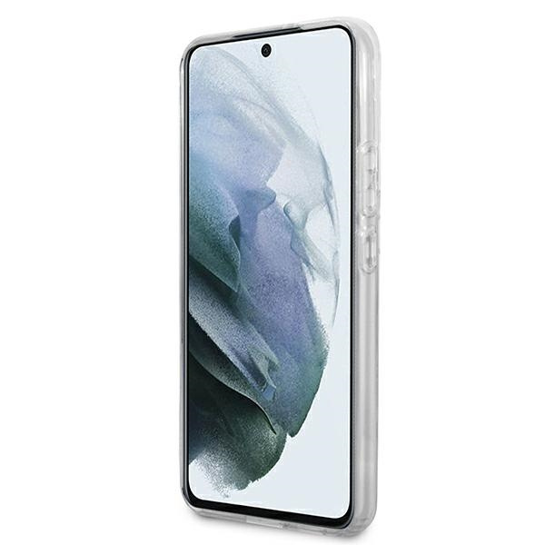 Hülle KARL LAGERFELD Samsung Galaxy S22 Plus Choupette Essen Rosa Hartcase