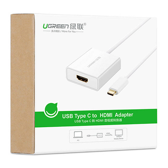 Ugreen adapter USB Type C (male) - HDMI (female) white (40273)