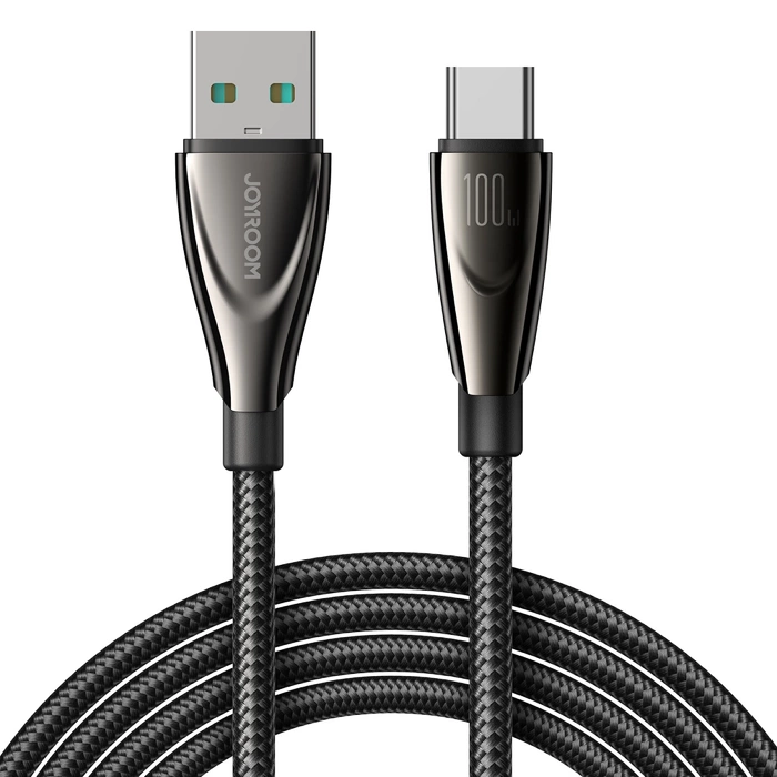 Joyroom Pioneer Series SA31-AC6 USB-A / USB-C kabel 100W 1,2m - černý