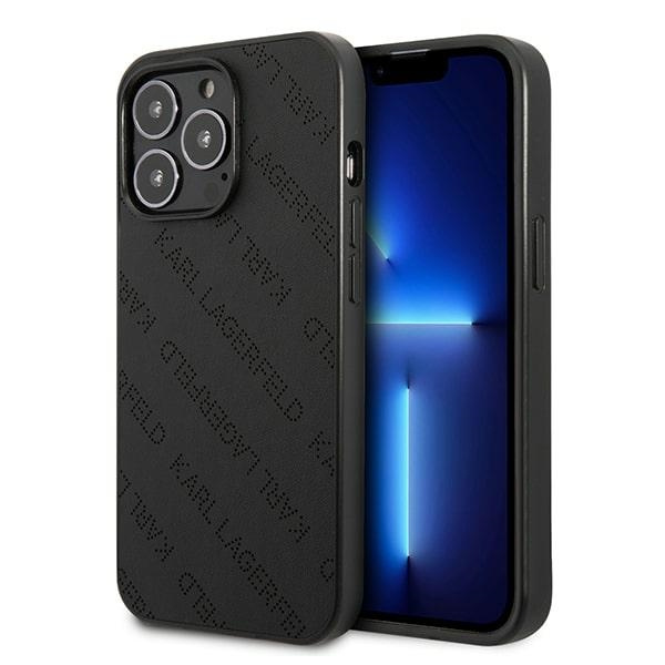 Karl Lagerfeld KLHCP13LPTLK iPhone 13 Pro / 13 6.1" hardcase schwarz/schwarz Perforated Allover