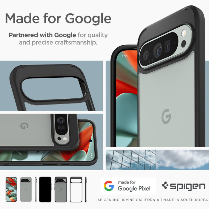 Spigen Ultra Hybrid MATTE GOOGLE PIXEL 9 PRO XL NERO