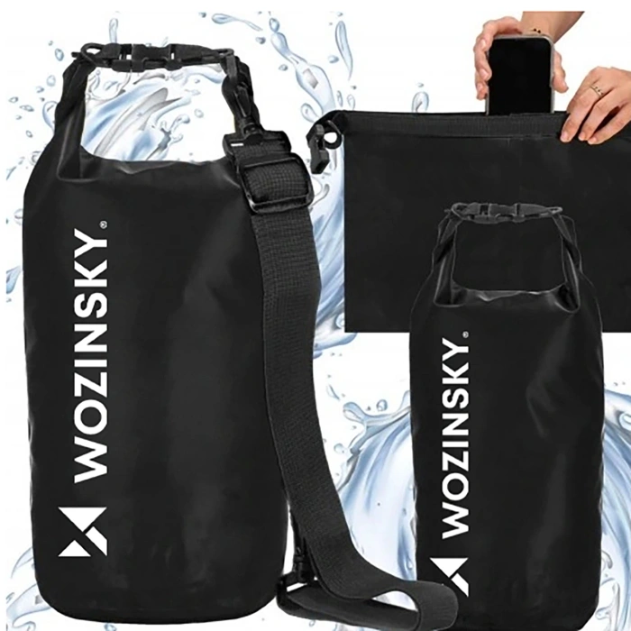 Worek Wozinsky WWK-20 woododporny na kajak sup 20l - czarny