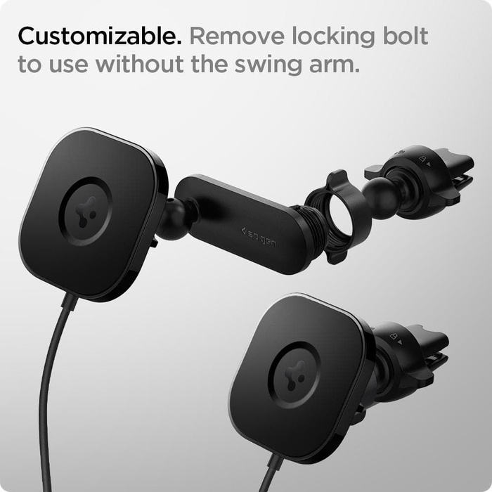 SUPPORT SPIGEN ITS12W ONETAP MAGNETIC MAGSAFE VENT CAR CHARGER 7.5W BLACK