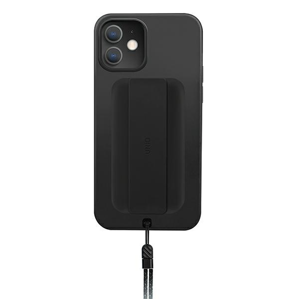 Custodia Uniq Heldro iPhone 12 mini 5.4&quot; nera / nera mezzanotte Antimicrobica