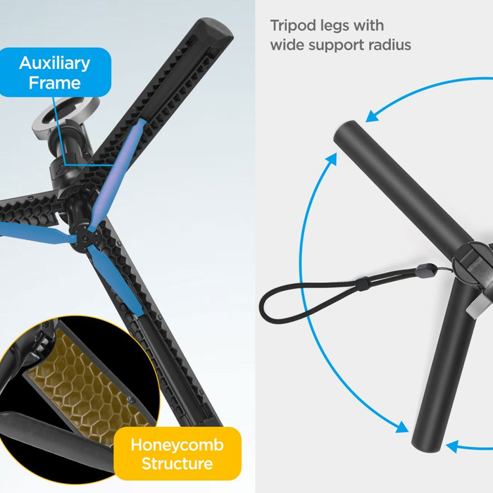 Spigen MagSafe S580W BLUETOOTH PALO SELFIE LARGO TRÍPODE NEGRO