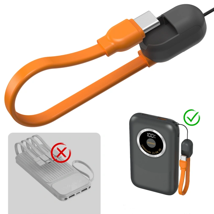 Powerbank Dudao K21 Mini 10000mAh 22.5W USB-A / USB-C - szary