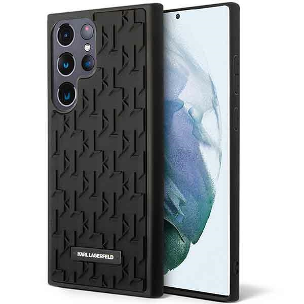 Obal Karl Lagerfeld Monogram 3D Pattern - Obal Samsung Galaxy S23 Ultra (černý) Case