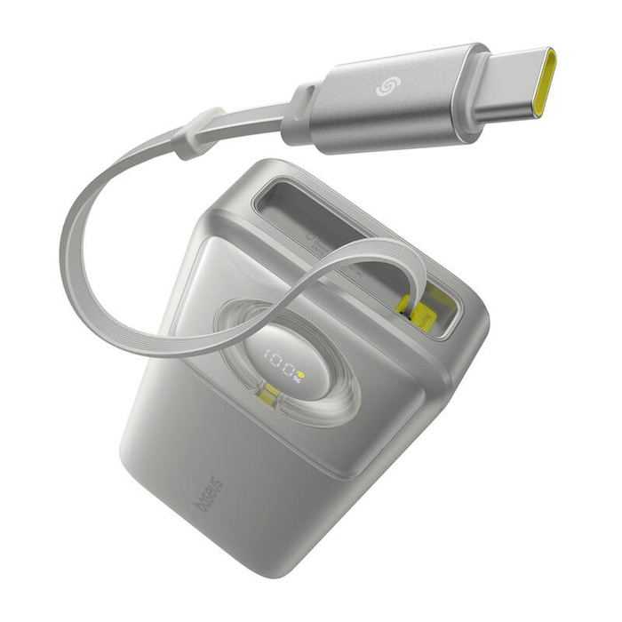 Powerbank Baseus OS Free2Pull 20000mAh 65W + kabel (szary)