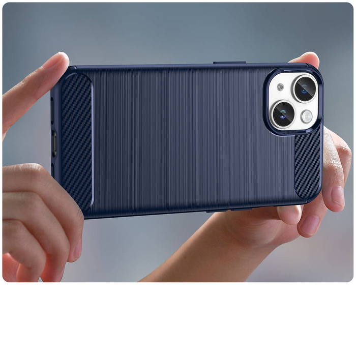 CARBON CASE IPHONE 14 BLUE
