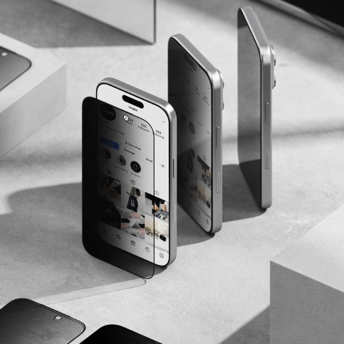 SZKŁO PRYWATYZUJĄCE RINGKE EASY SLIDE 2-PACK IPHONE 17 PRIVACY