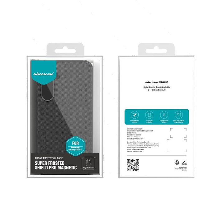 NILLKIN super frosted shield PRO MAGNETIC SAMSUNG S24 FE, BLACK / CZARNY