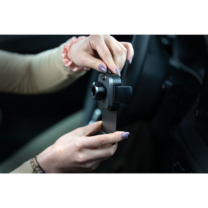 Uchwyt na telefon do samochodu uniwersalny Forcell F-Grip Guardian AV do kratki czarny