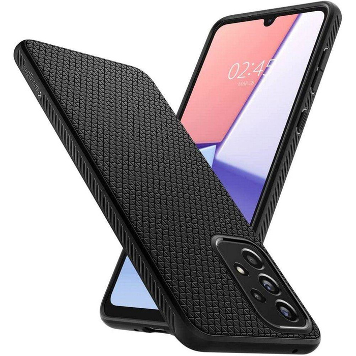 Coque Spigen Liquid Air Samsung Galaxy A53 5G MATTE Noir + Verre 3mk Verre flexible Lite