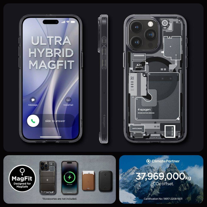 Case iPhone 15 Pro Max Spigen Ultra Hybrid Mag MagSafe Zero One Case