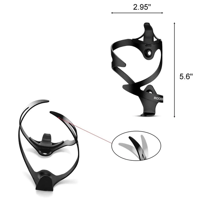 Rockbros 2017-11ABK Fahrrad-Trinkflaschenhalter – Schwarz