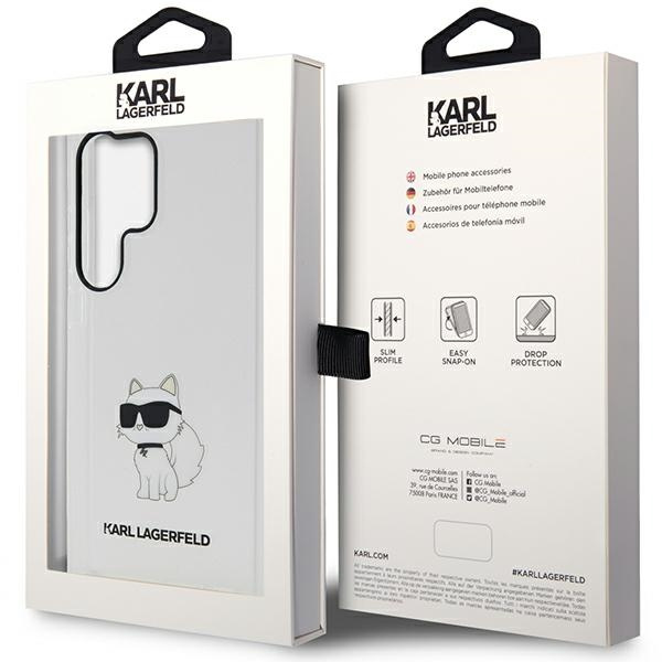 Cover Karl Lagerfeld Klhcs23lhnchtct S23 Ultra S918 Transparent Hardcase Ikonik Choupette Case