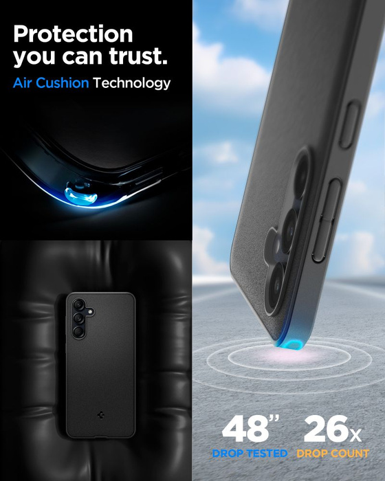 Spigen MATTE WESENTLICHE SANDSTRAHLEN GALAXY M55 5G SCHWARZ