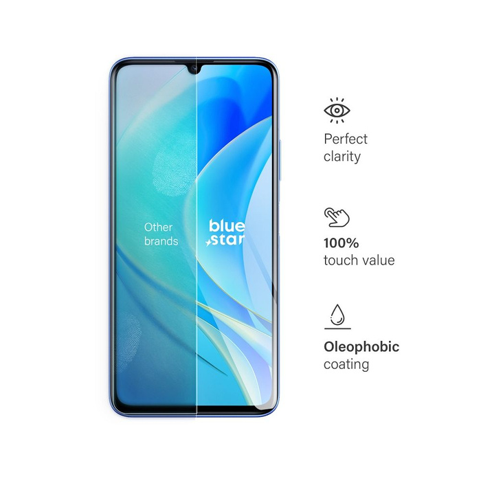 Tempered Glass Blauer Stern - für Huawei Nova Y70