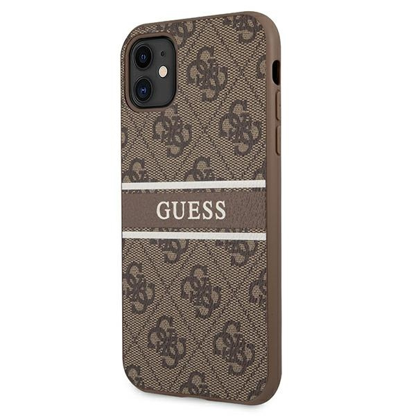 Case GUESS Apple iPhone 11 4G Stripe Brown Hardcase