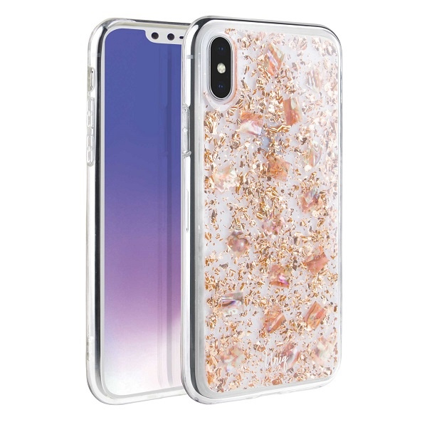 Funda Uniq Lumence Clear iPhone Xs Max oro rosa / Rosedale oro rosa