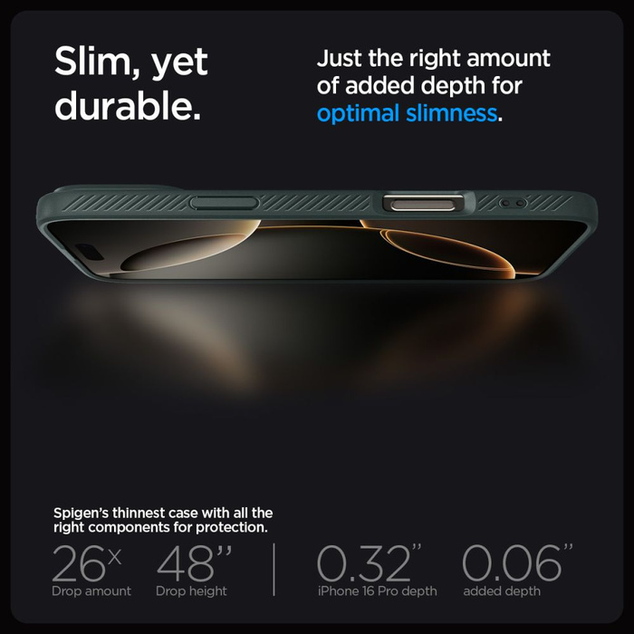 Spigen Liquid Air IPhone 16 PRO MAX VERDE ABISSO