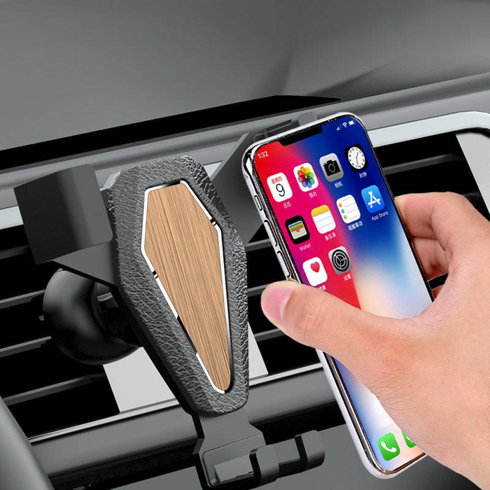 Supporto da auto per smartphone Gravity, argento (YC07)