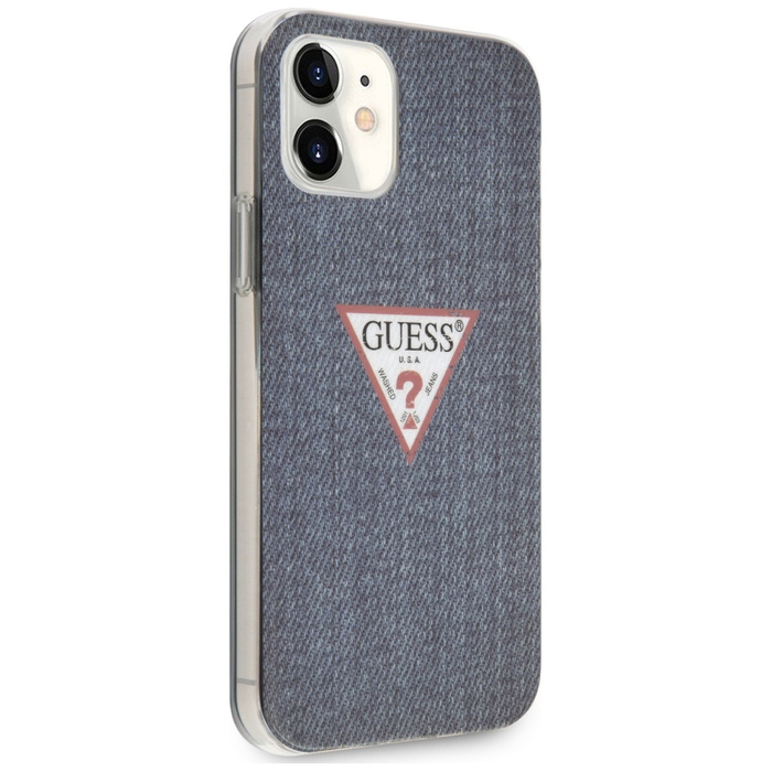 Pouzdro GUESS Apple iPhone 12 Mini Jeans Collection GUHCP12SPCUJULDB Navy Blue Hardcase