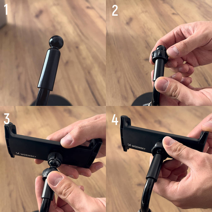 ZM-17 Support de tablettes de bureau Wozinsky noir