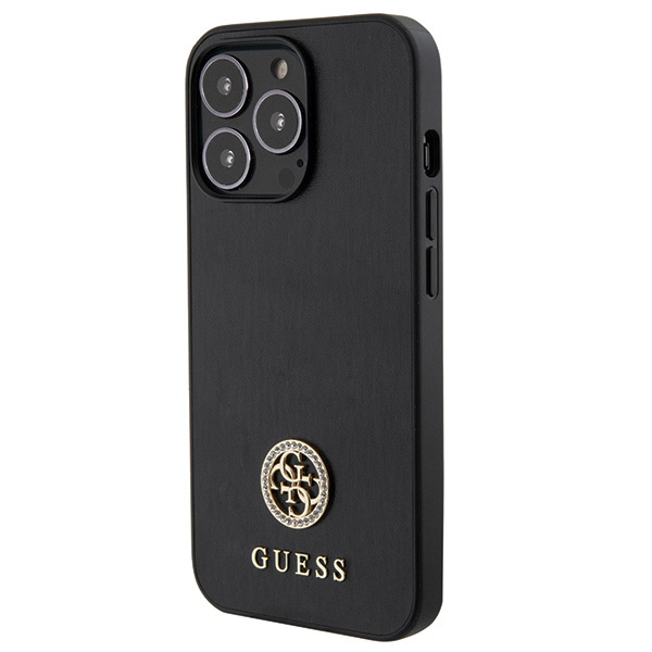 Guess GUHCP13LPS4DGPK iPhone 13 Pro 6.1" noir/noircase Strass Metal Logo