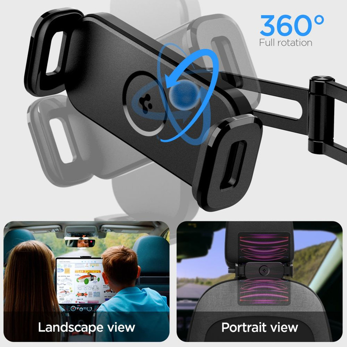 Spigen ONETAP UTS45 UNIVERSAL HEADREST CAR MOUNT BLACK