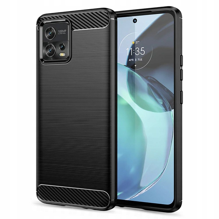 Case Tech-Protect Tpucarbon Motorola Moto G72 Black