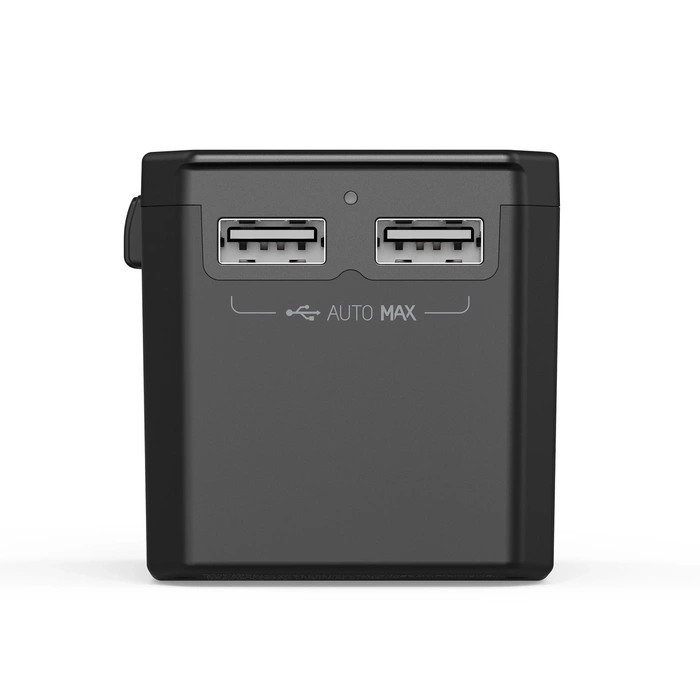 Choetech PD6045 USB-C USB-A 45W GaN Reiseladegerät mit US EU UK AU Steckern – Schwarz