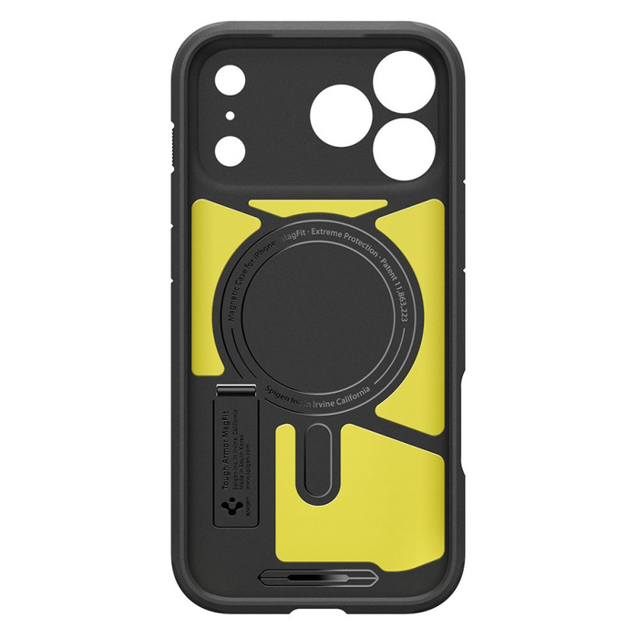 Hülle Spigen IPhone 17 PRO MAX Tough Armor "T" Mag MagSafe SCHWARZ