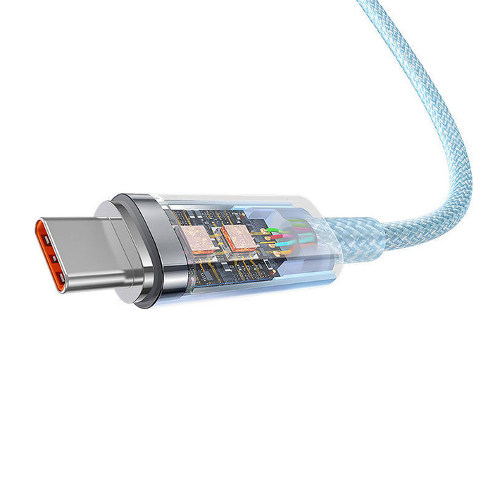 Kabel szybkiego ładowania Baseus USB do USB-C 6A,2m (Niebieski)