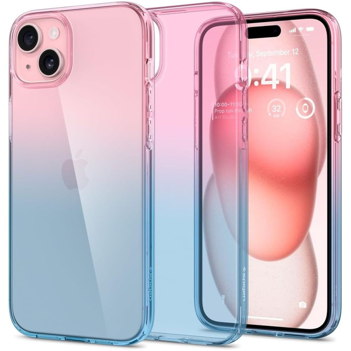 Coque Spigen Liquid Crystal iPhone 15 Gradation rose Case