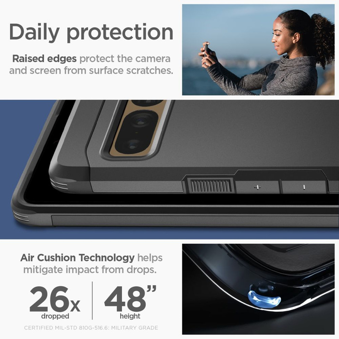 Spigen Tough Armor GOOGLE PIXEL 7 PRO Coque NOIR