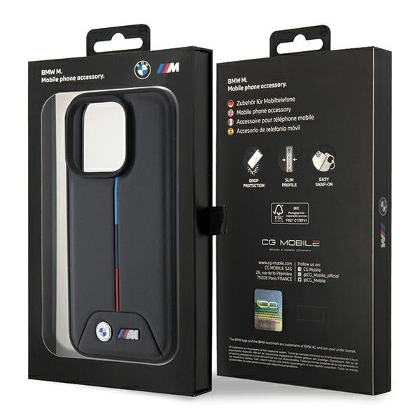 Cover Bmw Bmhcp15x22pvtk IPhone 15 Pro Max 6,7" Nero/Nero Hardcase Trapuntato TricoloreCase