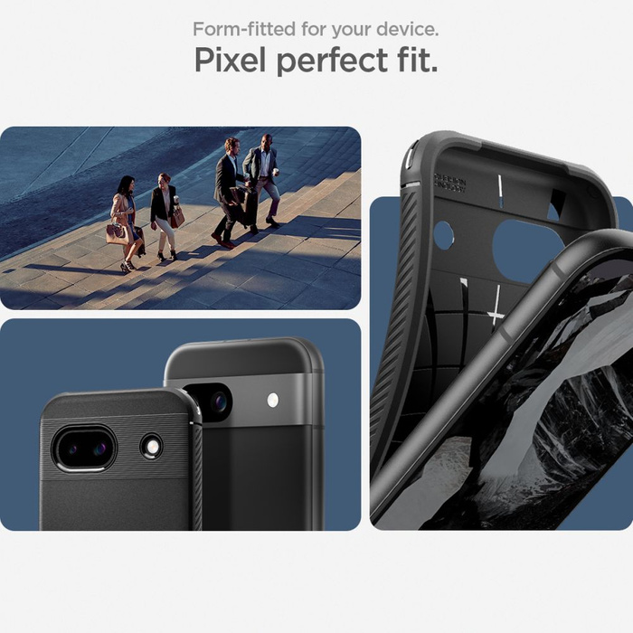 Hülle Spigen Rugged Armor MATTE Google Pixel 8a Schwarz