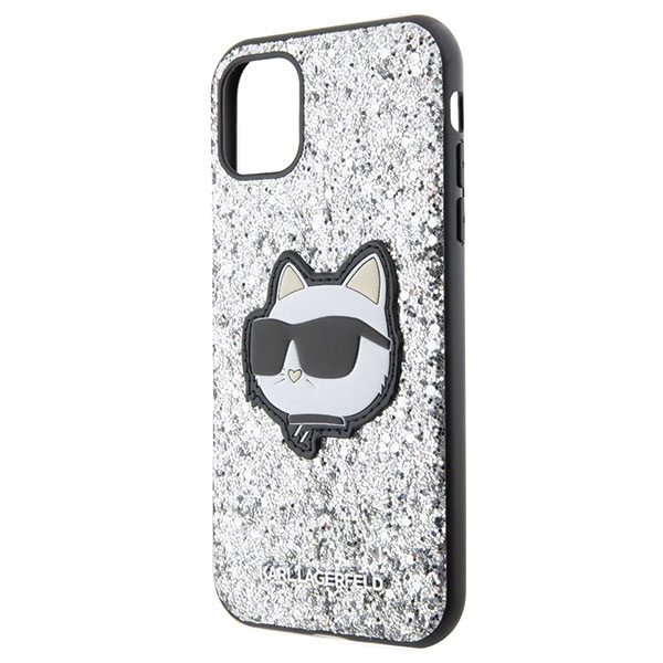 Karl Lagerfeld KLHCN61G2CPS iPhone 11 / Xr 6.1" argent/argent durcase Glitter Choupette Patch
