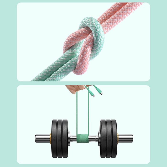 Joyroom Multi-Color Series SA34-CC3 Kabel USB-C / USB-C 60W rychlý přenos 1m – fialový