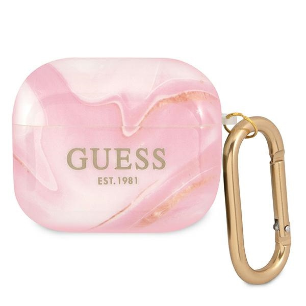 Cover GUESS Apple AirPods 3 Marble Collection Pink Case