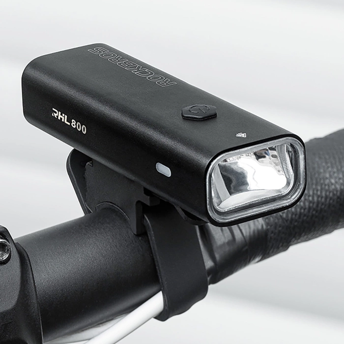 Rockbros 24710012001 front bicycle light 800 lm + USB-C - USB-A cable - black